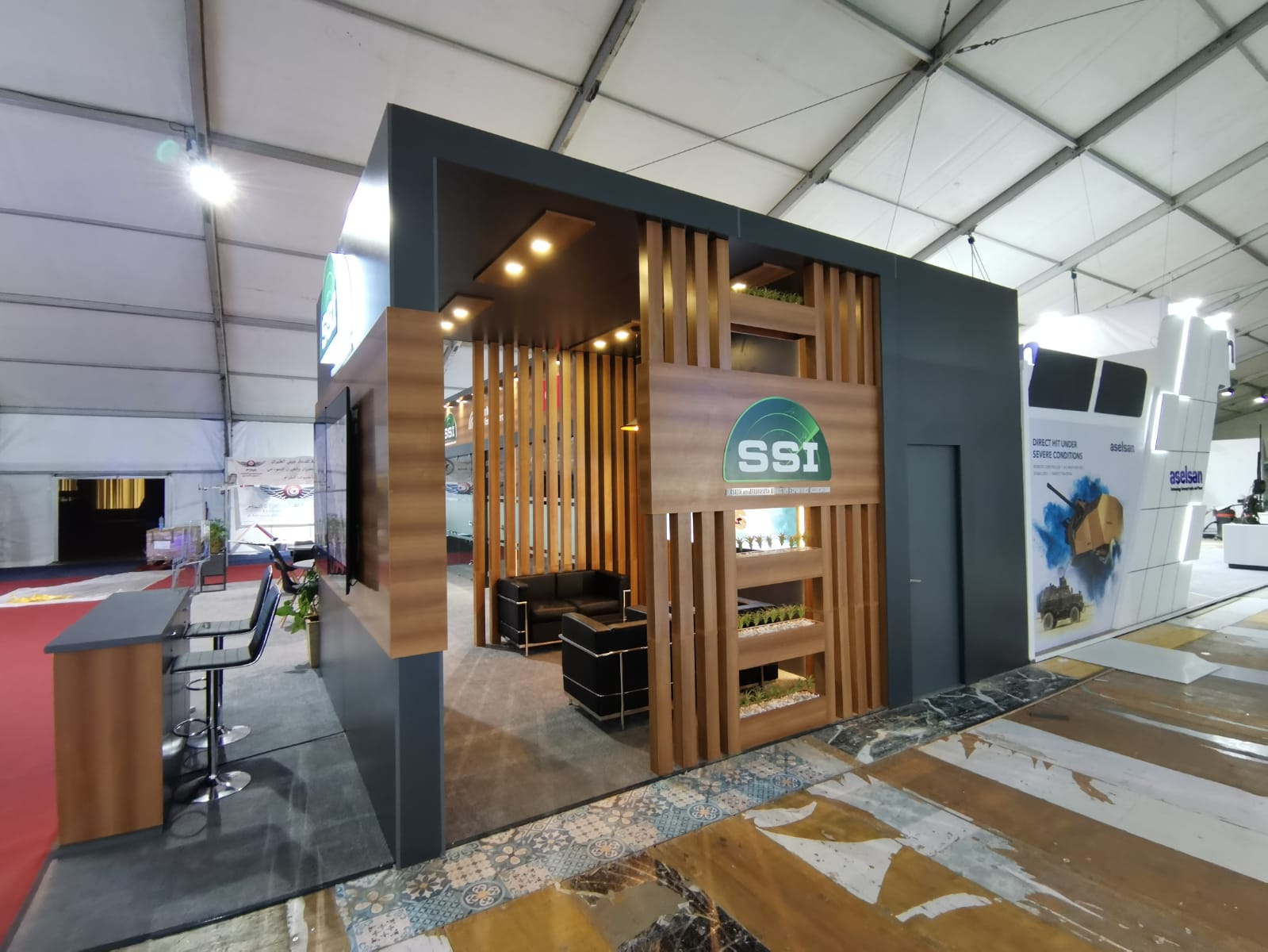Turkish Aerospace Industries Publicom stand sur mesure tunisie, stand exposition, fabrication stand salon, stand professionnel