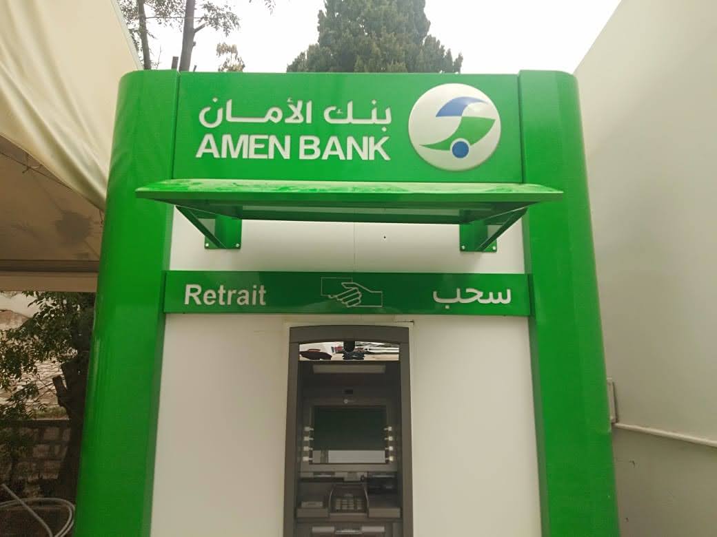 Amen Bank Publicom structure modulaire tunisie, construction préfabriquée, stand modulaire