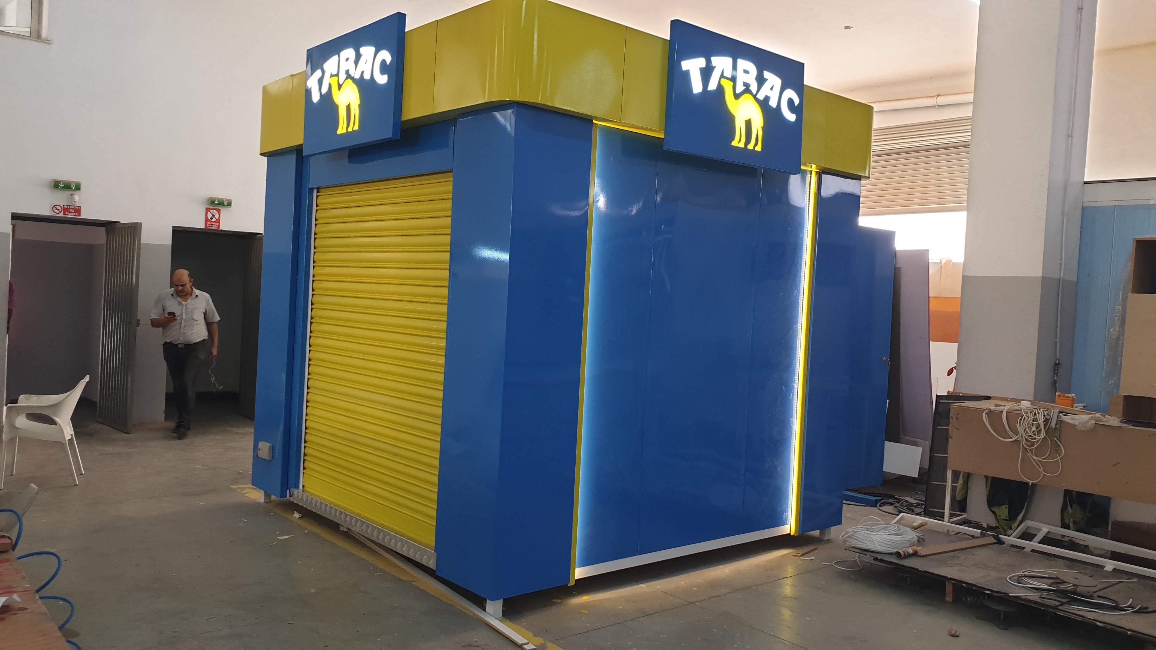 Camel Publicom structure modulaire tunisie, construction préfabriquée, stand modulaire