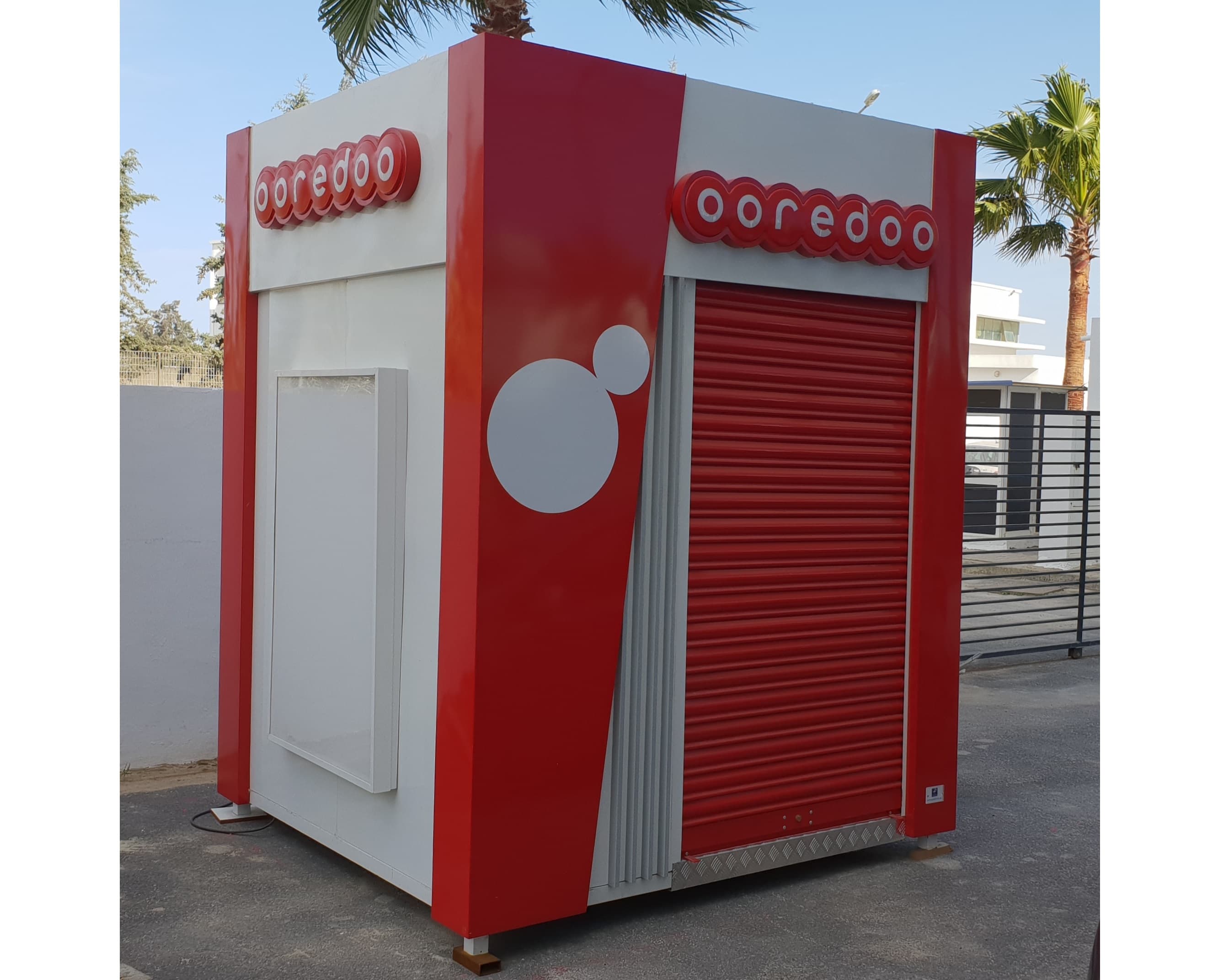 Ooredoo Publicom structure modulaire tunisie, construction préfabriquée, stand modulaire