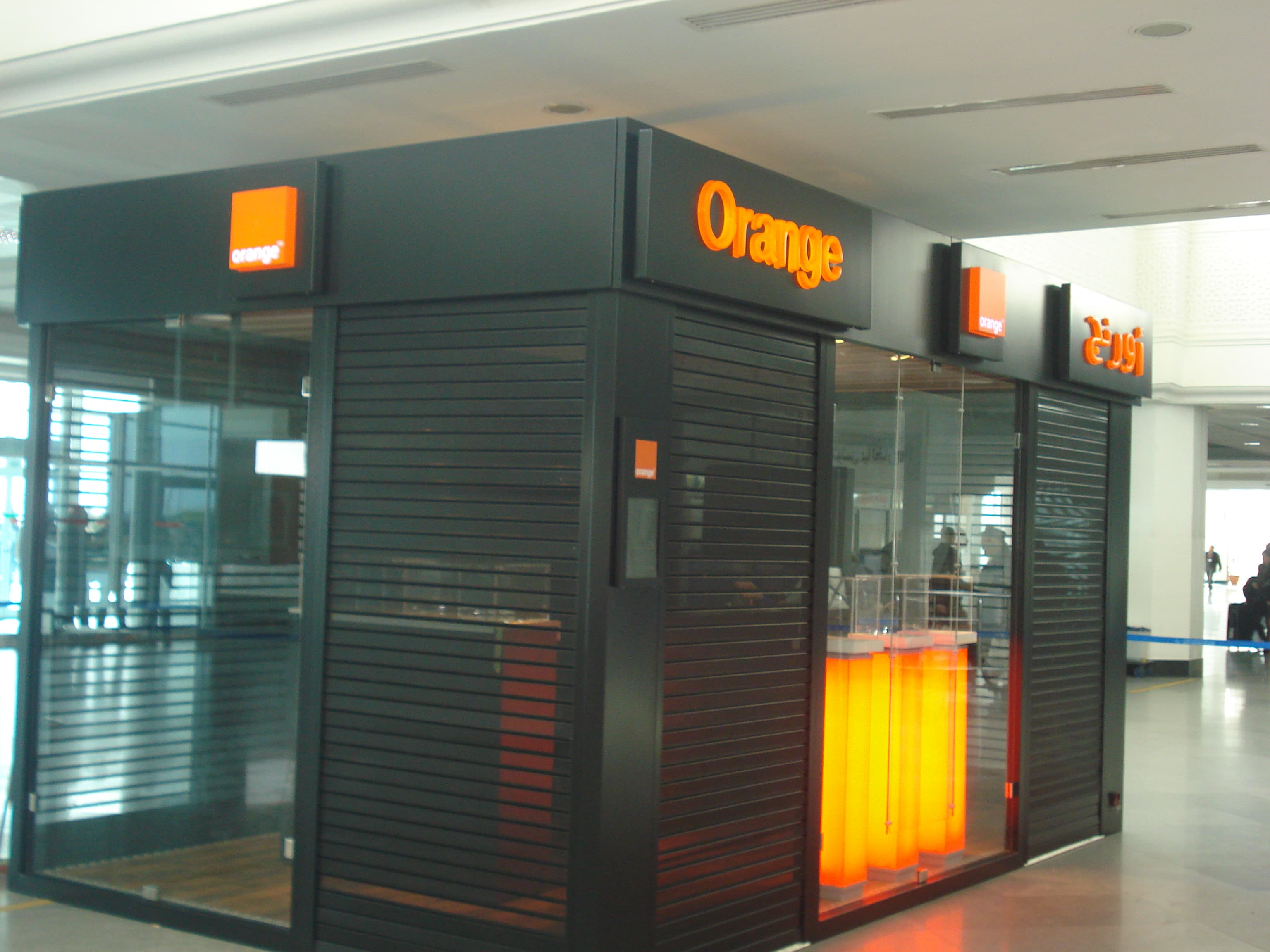 Orange Publicom structure modulaire tunisie, construction préfabriquée, stand modulaire